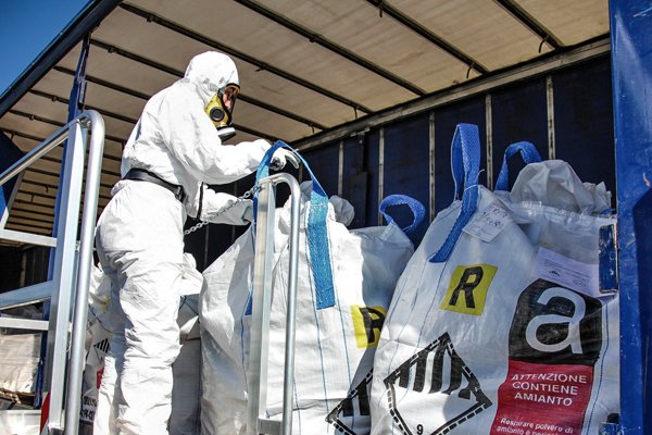 Licensed asbestos removal carried out on site